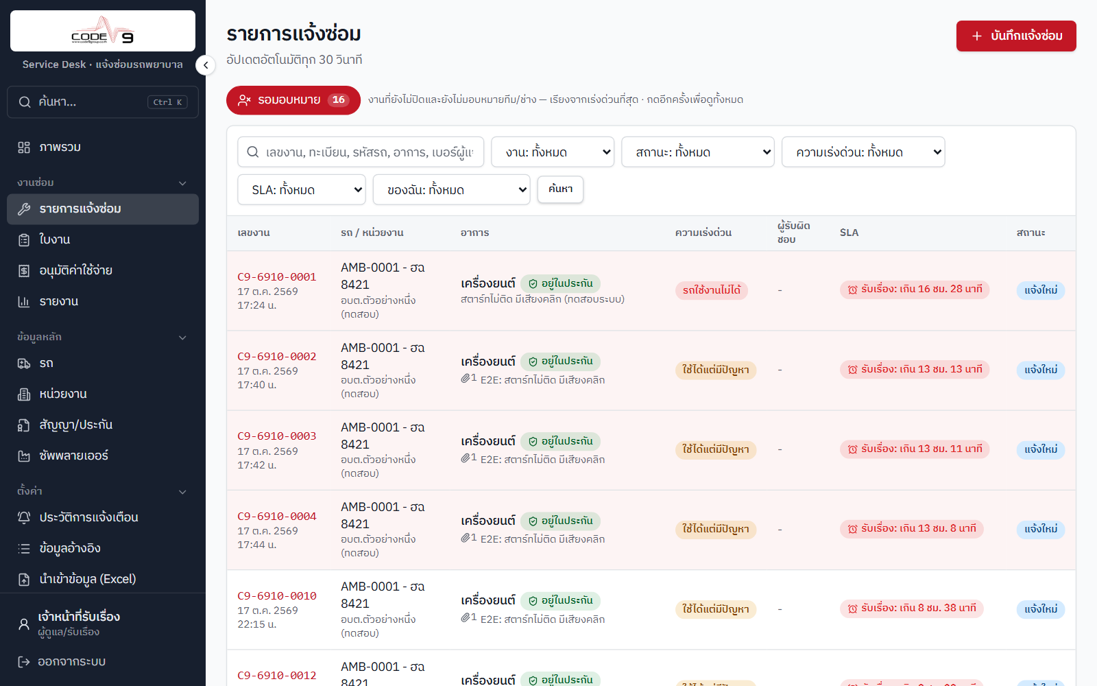 รายการงานรอมอบหมาย